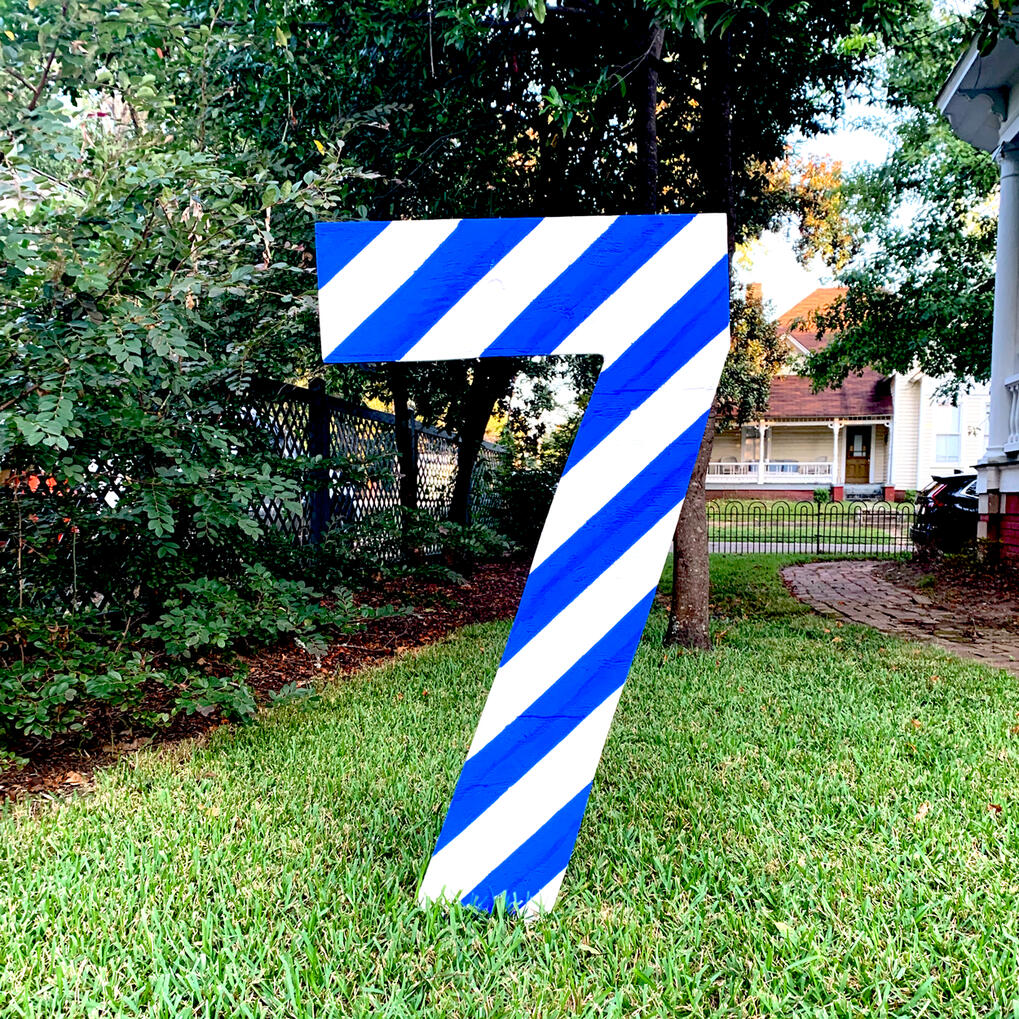Seven - Blue & White